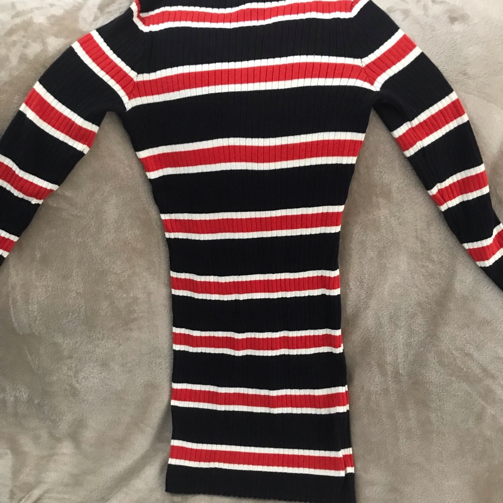 Striped Long Sleeved Bodycon